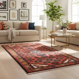 Tapete Persa Artesanal Hamadan 1,24 X 0,72 M