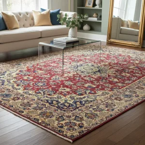 Tapete Persa Najafabad 2,08x3,22m Lã E Algodão