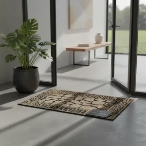 Tapete Capacho Welcome 76x46 Cm Nylon