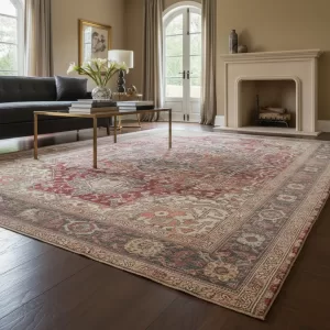 Tapete Egípcio Oushak Vintage 2,00 X 3,00 /m