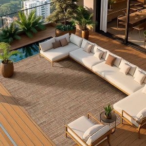 Tapete Sob Medida Sisal Sintético Caribe 1,00 X 1,50 M