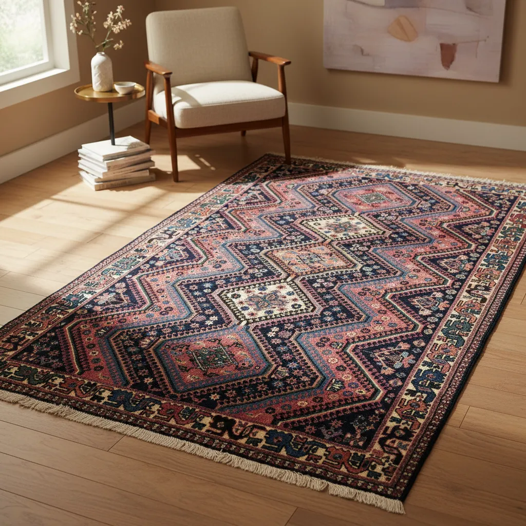 Tapete Persa Yalameh 1,50 X 1,09 M (Usado)